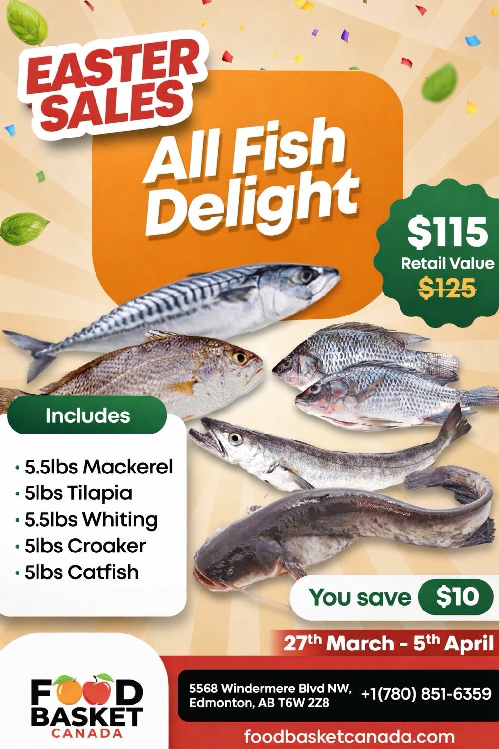 All Fish Delight (Easter Sales) - FoodBasket African Store Edmonton Alberta Canada All Fish Delight (Easter Sales)