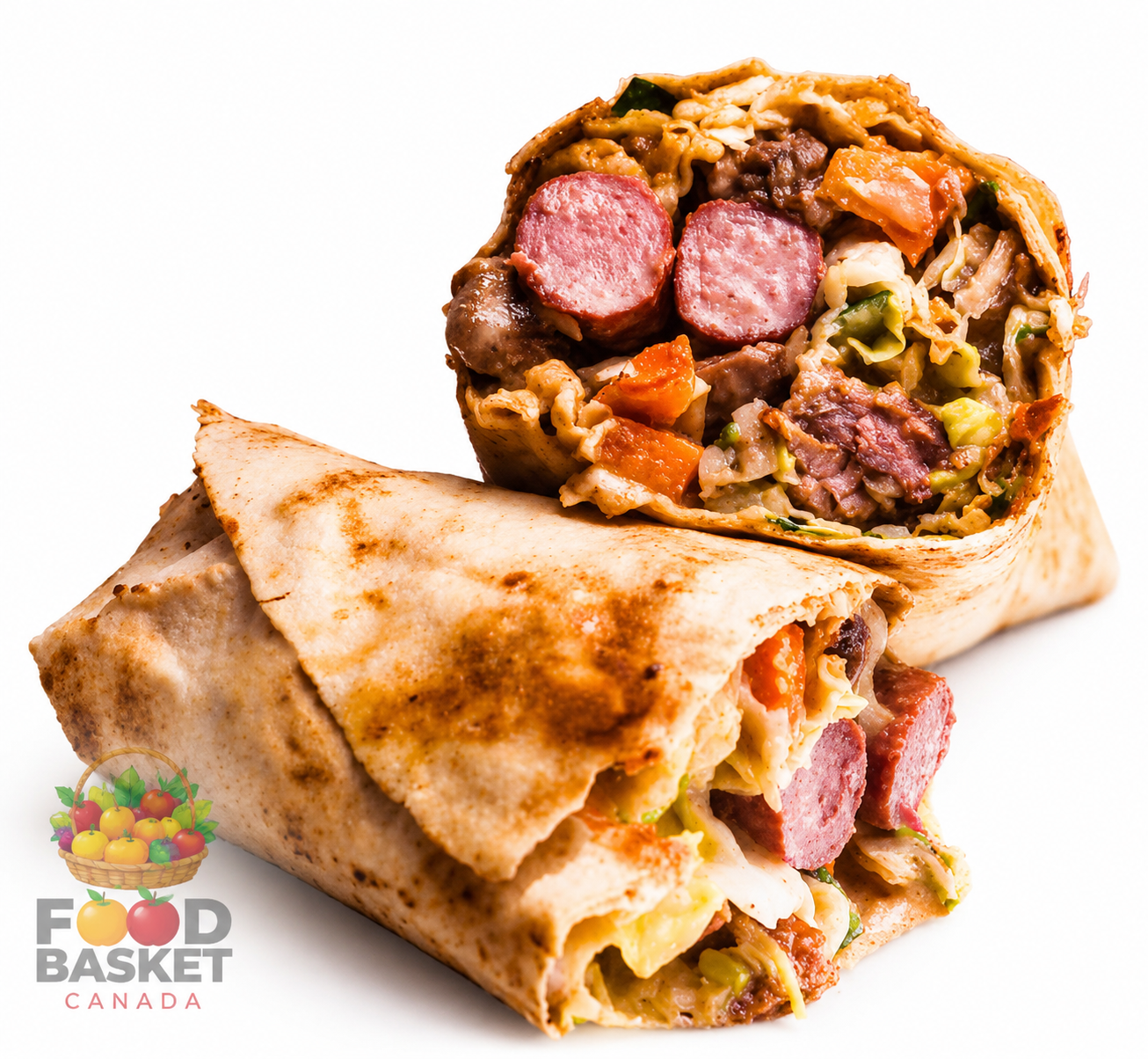 Shawarma - FoodBasket African Store Edmonton Alberta Canada Fresh Shawarma Wrap with Chicken or Beef Available in Spicy and Mild Flavours